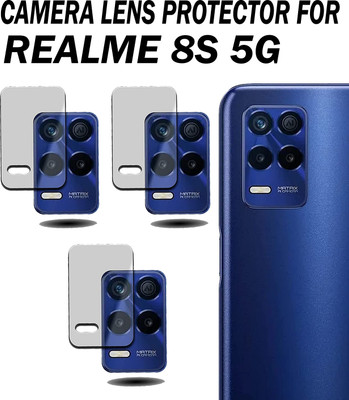 EJZATI Back Camera Lens Glass Protector for REALME 8S 5G(Pack of: 3)