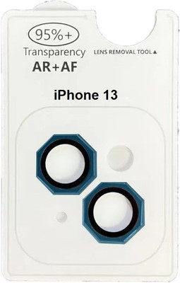 Mobilive Back Camera Lens Ring Guard Protector for Apple iPhone 13 Octagon Blue(Pack of: 2)