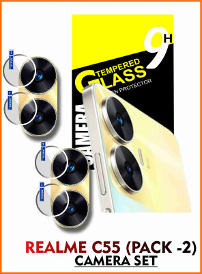 Olonga Back Camera Lens Glass Protector for REALME C55(Pack of: 2)