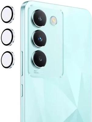 KHR Back Camera Lens Ring Guard Protector, Camera Lens Glass Protector for Vivo T3 5G Alloy Ring, Edge to Edge Coverage and Easy Installation(Pack of: 3)