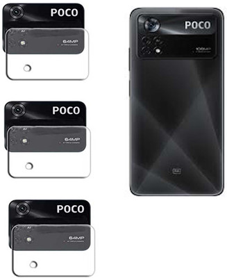 LIGHTWINGS Back Camera Lens Glass Protector for Xiaomi Poco X4 Pro 5G(Pack of: 3)