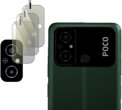 EZGER Back Camera Lens Glass Protector for POCO C55(Pack of: 3)