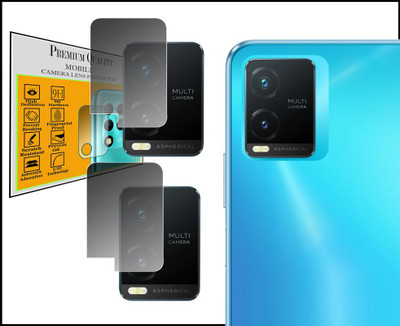 HIDEOUS Back Camera Lens Glass Protector for Vivo T1X(Pack of: 2)