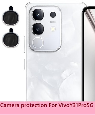 KHR Back Camera Lens Ring Guard Protector for vivo Y31 Pro 5G Ring 3D Anti Shock/Anti-Scratch/Clear/Alloy Ring(Pack of: 1)