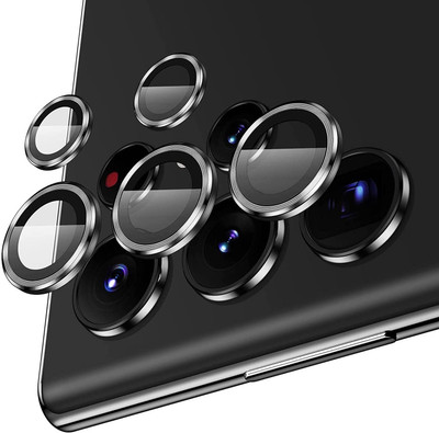 A3sprime Back Camera Lens Ring Guard Protector for Samsung Galaxy S22 Ultra 5G, |Full Coverage 9H Surface Hardness Camera Protector|(Pack of: 5)