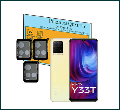 HIDEOUS Back Camera Lens Glass Protector for Vivo Y33T(Pack of: 3)