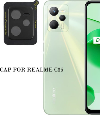EJZATEX Back Camera Lens Glass Protector for REALME C35, BACK CAMERA LENS PROTECTOR(Pack of: 1)