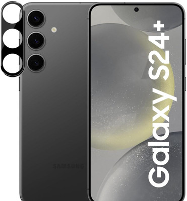 Mobilive Back Camera Lens Glass Protector for Samsung Galaxy S24 Plus Black(Pack of: 1)