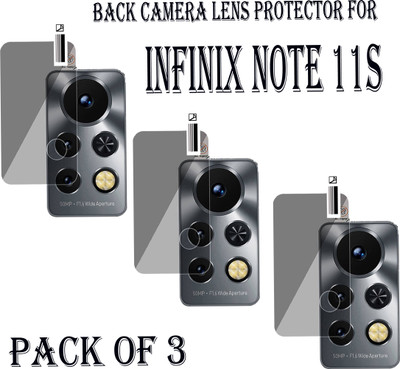 ejzatex Back Camera Lens Glass Protector for INFINIX NOTE 11S(Pack of: 3)