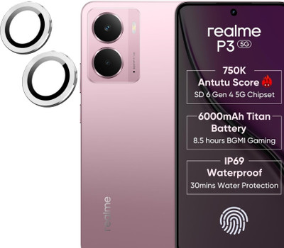 LIKEDESIGN Back Camera Lens Glass Protector, Camera Lens Ring Guard Protector for RealMe P3 5G(Pack of: 1)