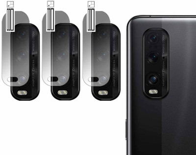 DOUMOF Back Camera Lens Glass Protector for OPPO Find X2 Camera Lens Protector(Pack of: 3)