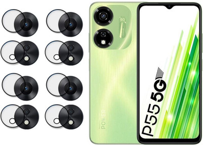 ISAAK Back Camera Lens Glass Protector for itel Power 55 5G, itel P55 5G(Pack of: 4)