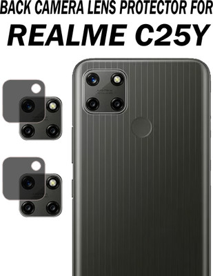 ejzatex Back Camera Lens Glass Protector for REALME C25Y(Pack of: 2)