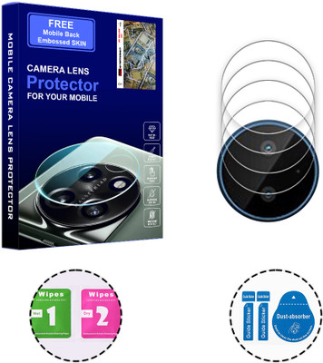 SOMTONE Back Camera Lens Glass Protector for Nokia C20 Plus 4G (FREE 1 MOBILE EMBOSSED SKIN) CAMERA LENS PROTECTOR(Pack of: 4)