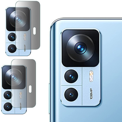 HIRDESH Back Camera Lens Glass Protector for Xiaomi 12T BACK CAMERA(Pack of: 2)