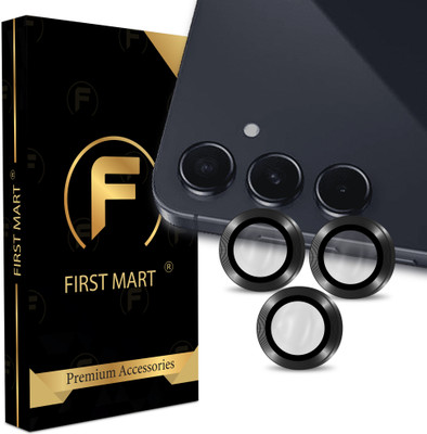 FIRST MART Back Camera Lens Ring Guard Protector for Samsung Galaxy A55 5G, Samsung A55 5G, Black Camera Ring(Pack of: 3)