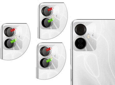 DAFFIN Back Camera Lens Glass Protector for itel S18 Pro(Pack of: 3)