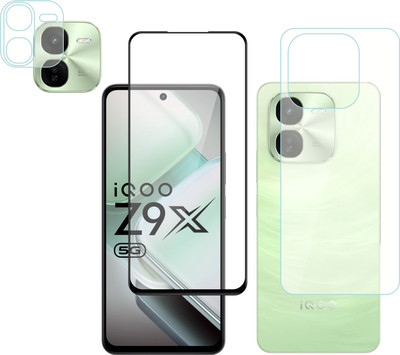 Vatsin Front & Back Camera Lens Glass Protector for iQOO Z9X 5G, Front and Back Tempered Glass Combo for iQOO Z9X 5G(Pack of: 3)