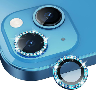 Voski Back Camera Lens Ring Guard Protector for iPhone 13 Ultra Thin Diamond Stone Camera Lens Protector Metal Alloy Ring(Pack of: 1)