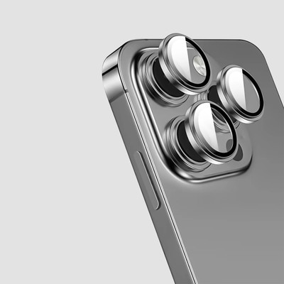 VOSKI Back Camera Lens Ring Guard Protector for iPhone 15 Pro Anti Scratch Camera Lens Protector Metal Ring, Iphone 15 Pro Max(Pack of: 1)