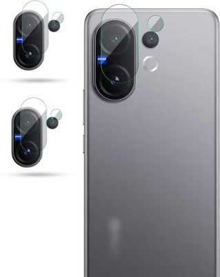 KHR Back Camera Lens Glass Protector for Vivo V60 5G , Flexible 3D Anti Shock/Anti-Scratch/Clear/Camera Guard(Pack of: 2)