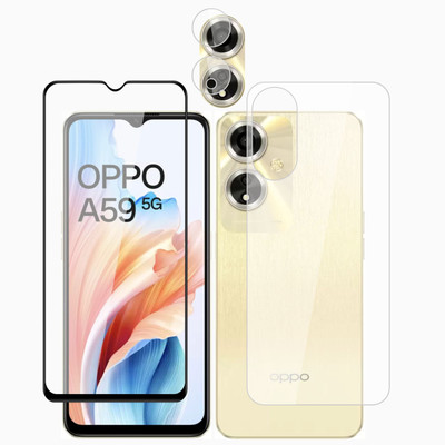 Ten To 11 Front & Back Camera Lens Glass Protector for Oppo A59 5g, Front and Back Tempered Glass for Oppo A59 5g(Pack of: 3)