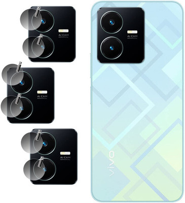 DAFFIN Back Camera Lens Glass Protector for Vivo Y22(Pack of: 3)