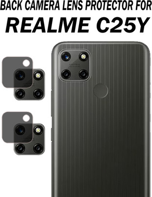 ejzatex Back Camera Lens Glass Protector for REALME C25Y(Pack of: 2)