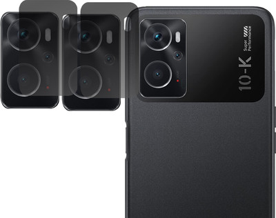 HIDEOUS Back Camera Lens Glass Protector for OPPO K10 ,A76 FOR CAMERA LENS(Pack of: 2)