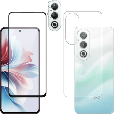 Vatsin Front & Back Camera Lens Glass Protector for Oppo K12x 5G, Front and Back Tempered Glass Combo for Oppo K12x 5G(Pack of: 3)