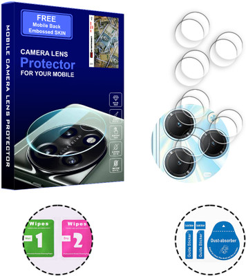 SOMTONE Back Camera Lens Glass Protector for Infinix Hot 40 Pro 4G (FREE 1 MOBILE EMBOSSED SKIN) CAMERA LENS PROTECTOR(Pack of: 4)