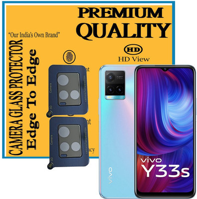HIRDESH Back Camera Lens Glass Protector for Vivo Y33s(Pack of: 2)