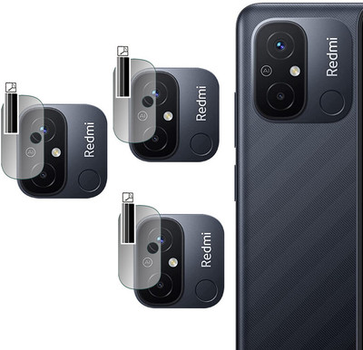 DOUMOF Back Camera Lens Glass Protector for Redmi 12C BACK CAMERA(Pack of: 3)