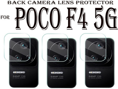 HIRDESH Back Camera Lens Glass Protector for POCO F4 5G(Pack of: 3)