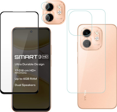 Ten To 11 Front & Back Camera Lens Glass Protector for Infinix Smart 9 HD, Front and Back Tempered Glass for Infinix Smart 9 HD(Pack of: 3)