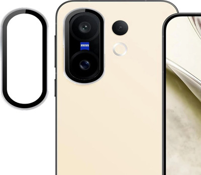 PROZZILE Back Camera Lens Glass Protector for Vivo X200 FE 5G, Individual Metal Ring Tempered Glass Lens Cover(Pack of: 1)