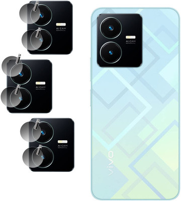 DAFFIN Back Camera Lens Glass Protector for Vivo Y22(Pack of: 3)