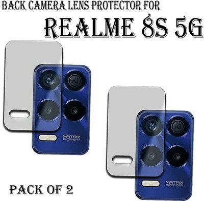 HIRDESH Back Camera Lens Glass Protector for REALME 8S 5G(Pack of: 2)