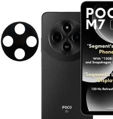 ASVALBUY Back Camera Lens Glass Protector for POCO M7 5G, POCO M7(Pack of: 1)