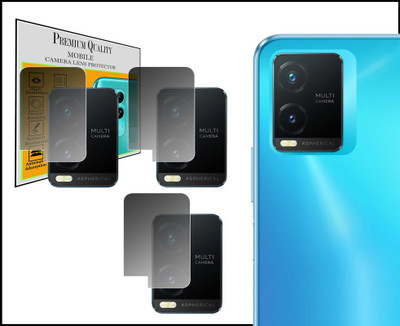 Ychroze Back Camera Lens Glass Protector for Vivo T1X(Pack of: 3)
