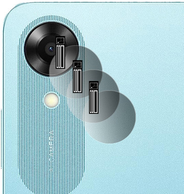 DOUMOF Back Camera Lens Glass Protector for Oppo A17k CAMERA(Pack of: 3)