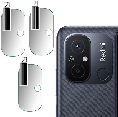 DOUMOF Back Camera Lens Glass Protector for .Redmi 12C(Pack of: 3)