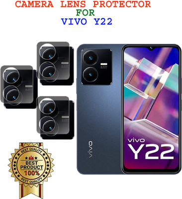 EJZATI Back Camera Lens Glass Protector for VIVO Y22(Pack of: 3)