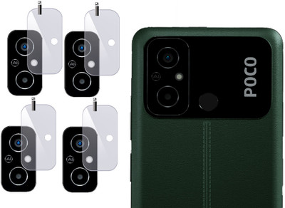 EZGER Back Camera Lens Glass Protector for POCO C55(Pack of: 4)