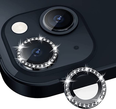 ITIANS Back Camera Lens Ring Guard Protector for iPhone 13 HD Clarity -Diamond Black(Pack of: 1)