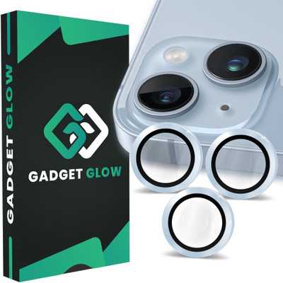 Gadget Glow Back Camera Lens Ring Guard Protector for Apple iPhone 14, Apple iPhone 14 Plus, Seria Blue Camera Ring(Pack of: 3)