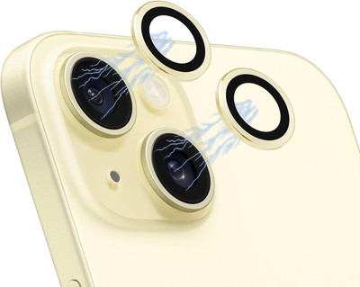 CHICCASA Back Camera Lens Glass Protector, Camera Lens Ring Guard Protector for iPhone 14 Plus(Pack of: 2)