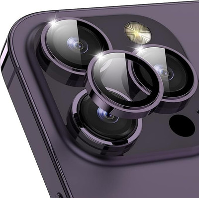 Casual Need Back Camera Lens Glass Protector for iPhone 14 Pro/iPhone 14 Pro Max Scratch Resistant (Purple).(Pack of: 1)