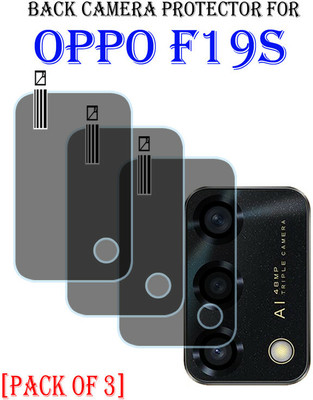 YCHROZE Back Camera Lens Glass Protector for OPPO F19s(Pack of: 3)