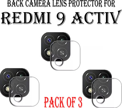 ejzatex Back Camera Lens Glass Protector for REDMI 9 ACTIV(Pack of: 3)